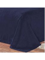 Cobertor Pele De Carneiro Sherpa Alaska Queen 01 Peça - Marinho