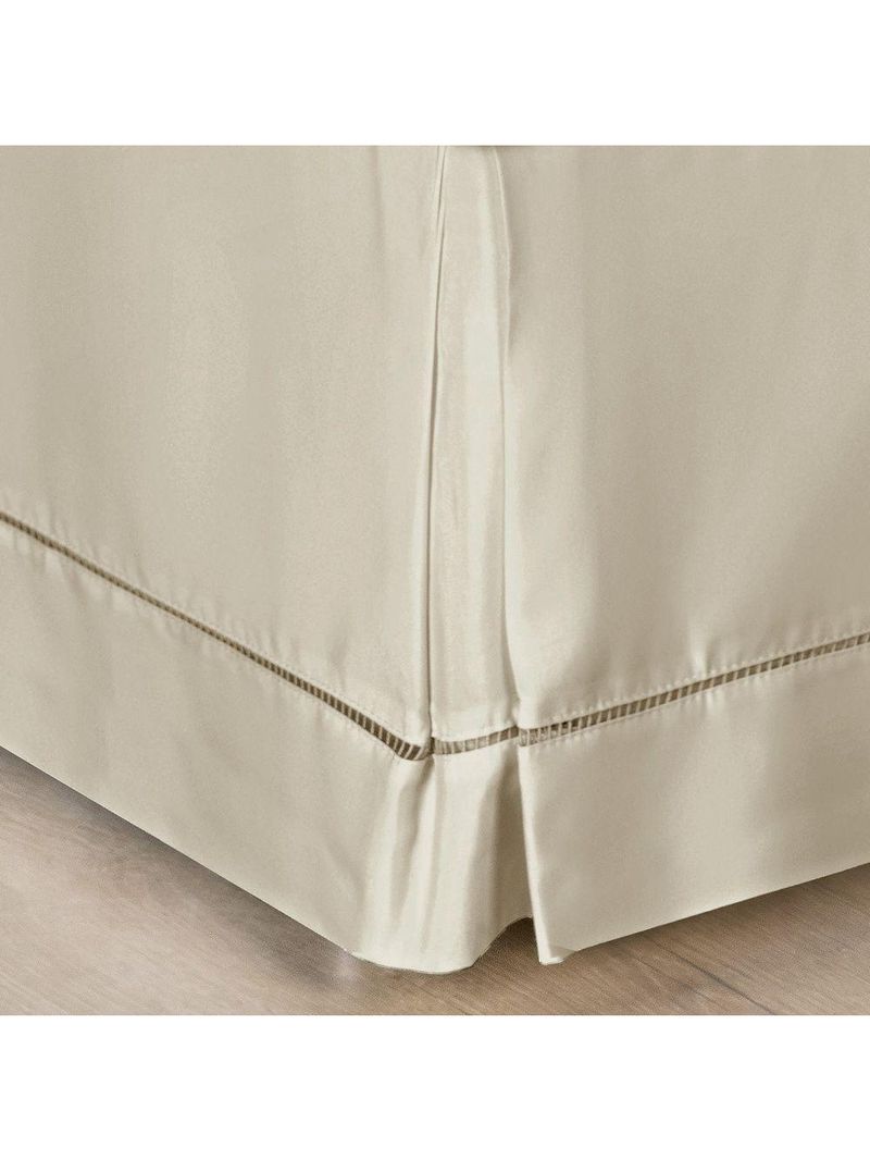 Saia Para Cama Box 200 Fios Bia King 01 Peça 80% Algodão 20% Poliéster - Caqui