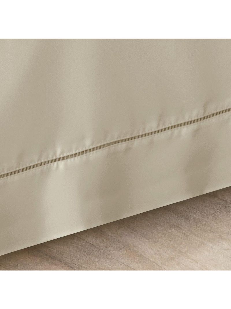 Saia Para Cama Box 200 Fios Bia King 01 Peça 80% Algodão 20% Poliéster - Caqui