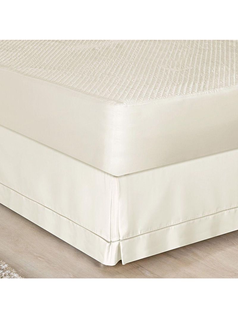 Saia Para Cama Box 200 Fios Bia Solteiro 01 Peça 80% Algodão 20% Poliéster - Palha