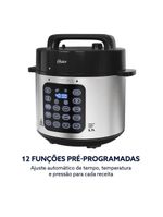 Kit Panela De Pressão Elétrica E Chaleira Elétrica Inox Oster 220V