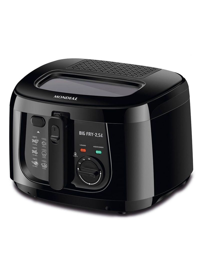 Fritadeira Elétrica Mondial Big Fry 2,5l Ft-07 Fritadeira-127v-preto