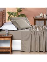 Jogo De Cama Allegra Casal Padrão 04 Peças - Taupe