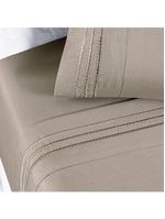 Jogo De Cama Allegra Casal Padrão 04 Peças - Taupe