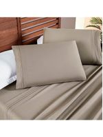 Jogo De Cama Allegra Casal Padrão 04 Peças - Taupe