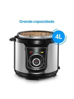 Panela De Pressão Elétrica - 10 Funções Timer Trava De Segurança 840W 110V