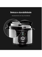 Panela De Pressão Elétrica - 10 Funções Timer Trava De Segurança 840W 110V