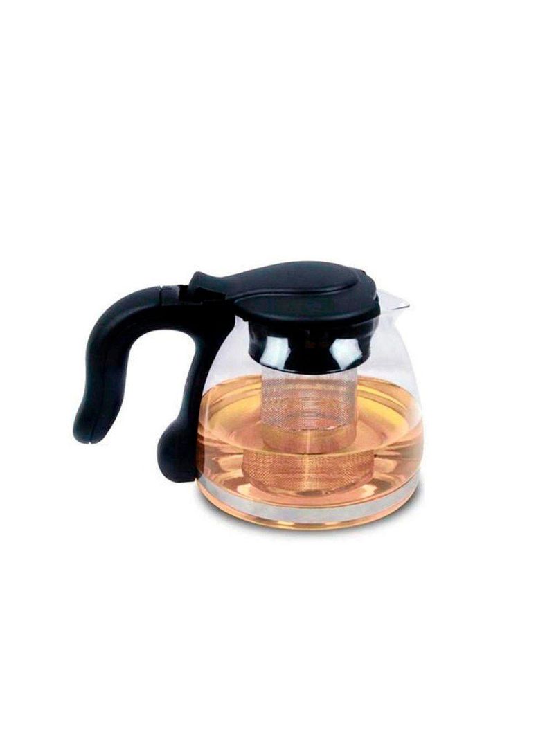 Chaleira Bule De Vidro Com Infusor Chá Café Inox 1000ml