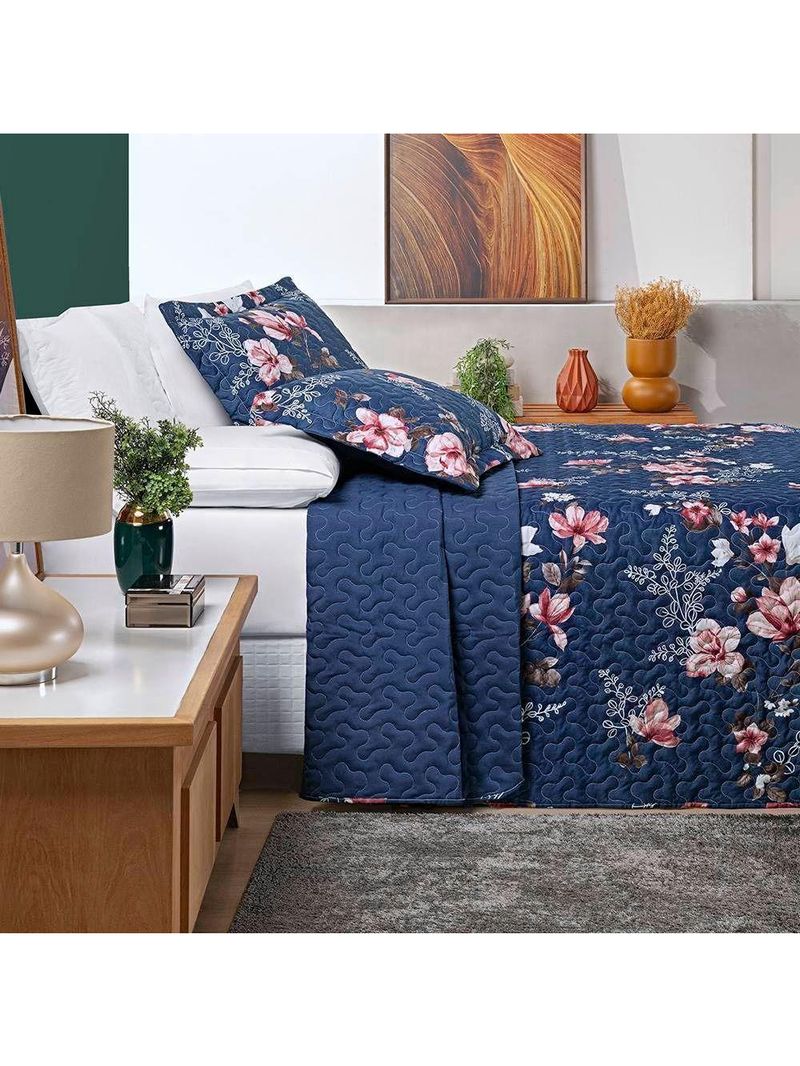 Cobre Leito Avere Casal Padrão 03 Peças - Encantada