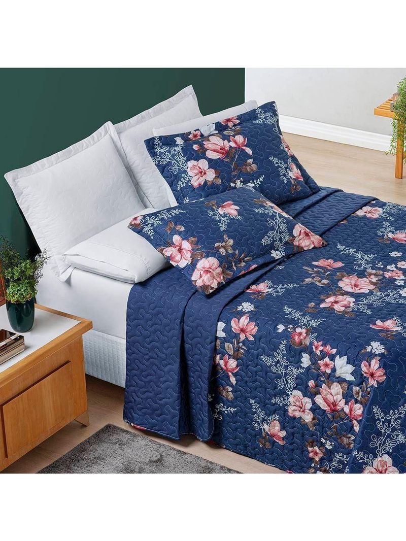 Cobre Leito Avere Casal Padrão 03 Peças - Encantada