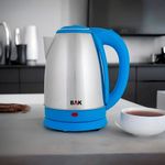 Chaleira Elétrica Carisma 1100W 1,8L Aço Inox Azul 110V para Preparo Rápido de Bebidas