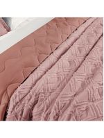 Cobre Leito Aveline Casal Padrão 03 Peças - Rosê