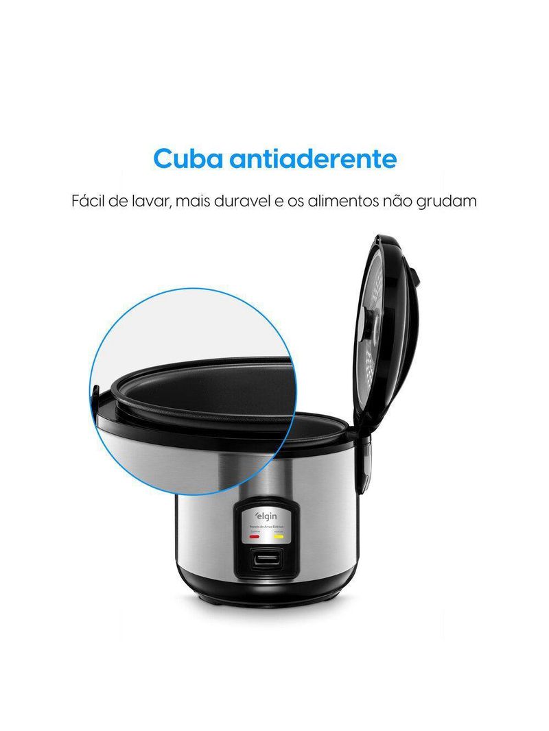 Panela De Arroz Elétrica 10 Xícaras 1,8L 700W 220V - Elgin