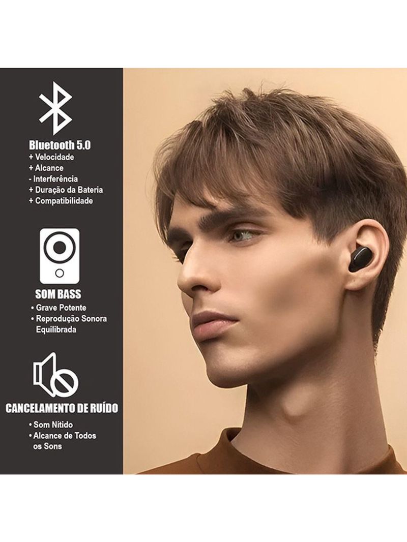 Fone De Ouvido Airdots Bluetooth Sem Fio In-ear Com Cancelamento De Ruído E Microfone Embutido