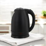 Chaleira Elétrica Bigsul 1500W 1,8L em Aço Inox Preto para Uso Diário em Casa 220V