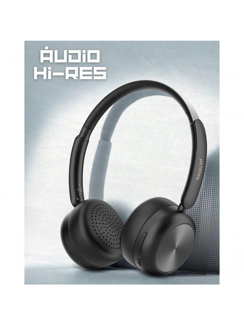 Fone De Ouvido On-ear Bluetooth Pei-hs01 Preto – Conforto, Estilo E Som De Alta Qualidade