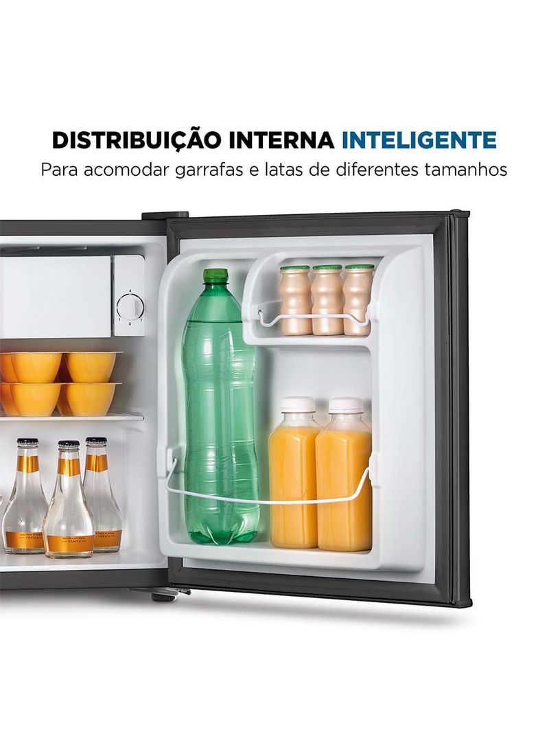 Frigobar Mondial 46L Porta Reversível Preto FGB-01-B50 110V