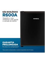 Frigobar Mondial 46L Porta Reversível Preto FGB-01-B50 110V
