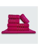 Jogo De Toalha 6 Peças Coleção Montreal 100% Algodão Rosa