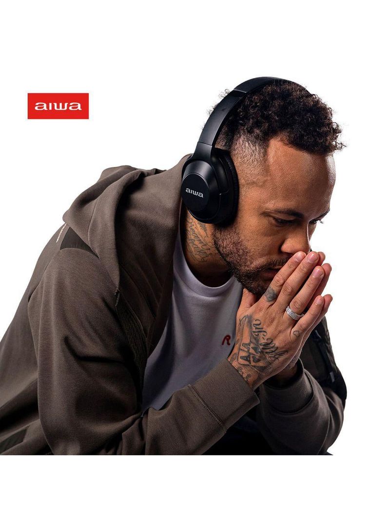 Fone De Ouvido Headphone Aiwa HP-05 Hi-Fi ANC NFC BT APP Bivolt