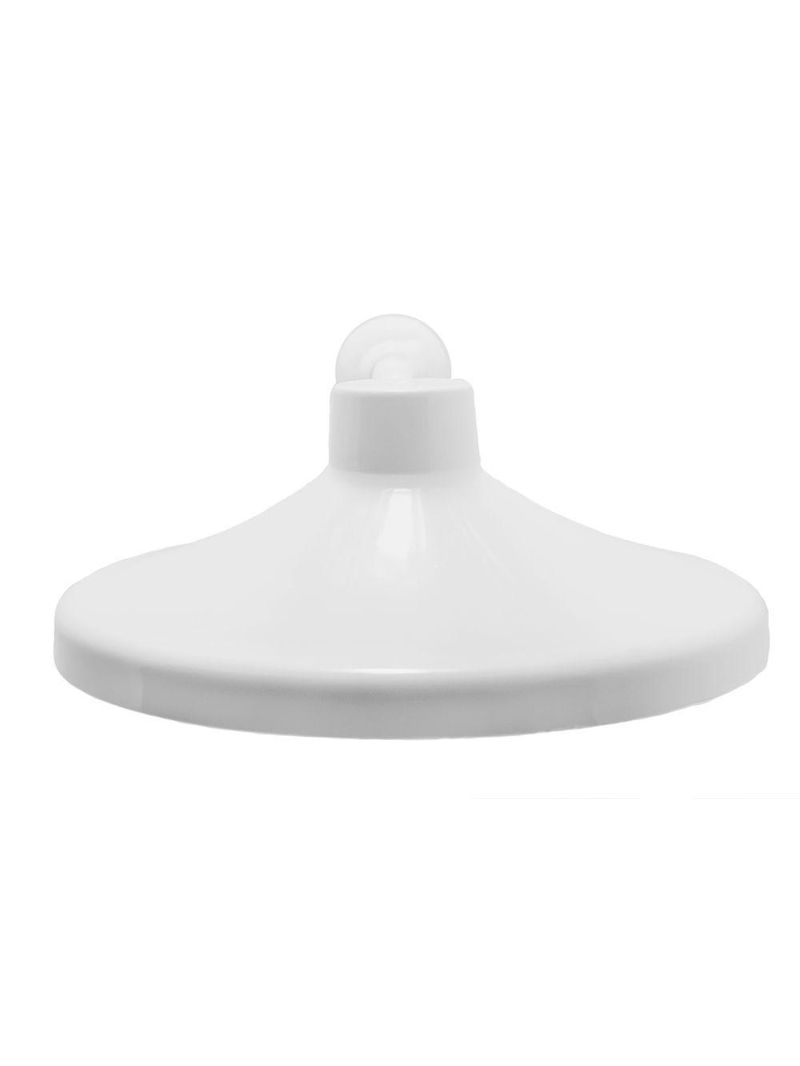 Chuveiro Ducha Lavatório Banheiro Area Externa Piscina Redondo Fixo Gás E Solar 10 Polegadas Branco Abs