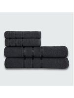 Jogo De Toalha 4 Peças Verona Luxo Beka 100% Algodão Preto