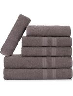 Jogo De Toalhas Gigante Itália Soft 2 Banhão + 2 Rosto + 2 Tapete Luxo 100% Algodão - Cinza