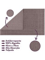 Jogo De Toalhas Gigante Itália Soft 2 Banhão + 2 Rosto + 2 Tapete Luxo 100% Algodão - Cinza