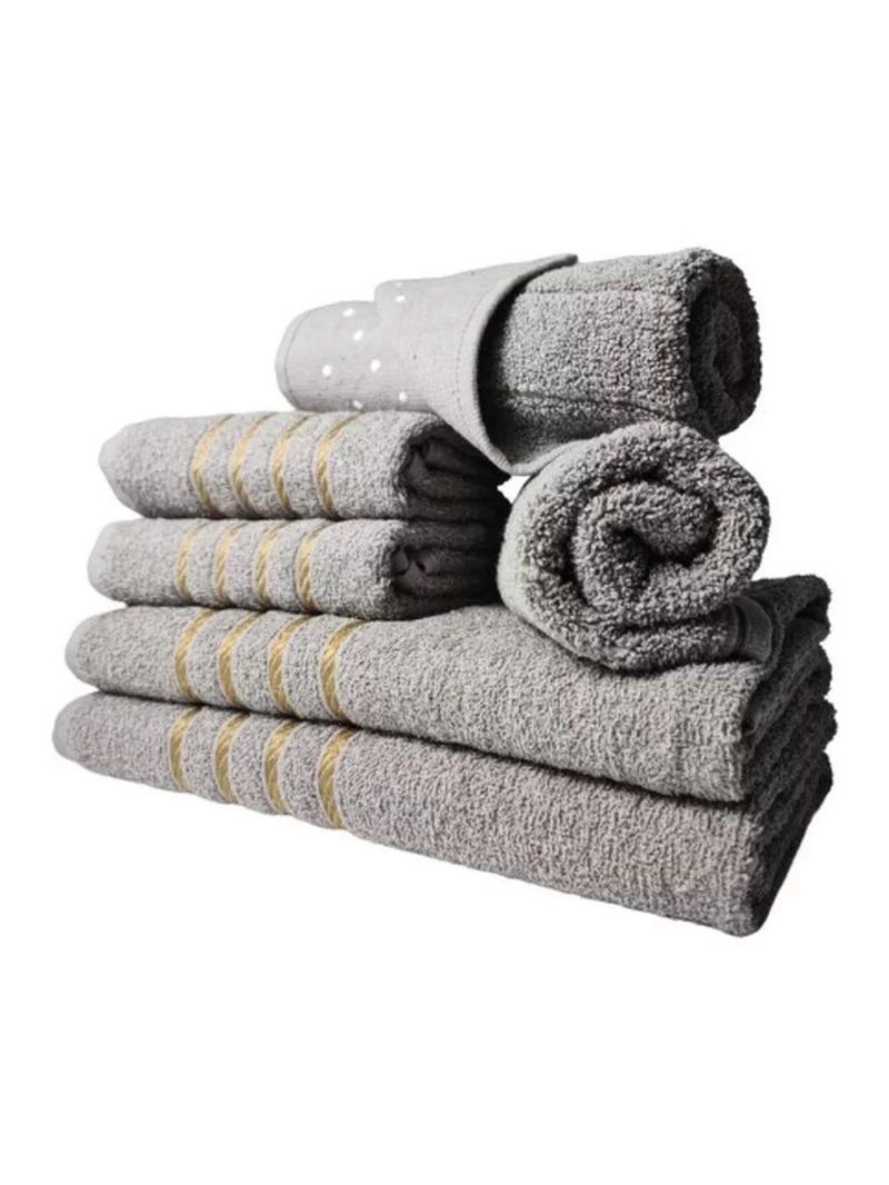 Jogo De Toalhas 12pcs - 4 Banhos 4 Rosto 4 Tapetes Cz+mr