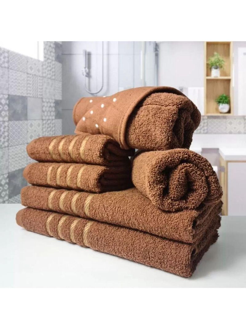 Jogo De Toalhas 12pcs - 4 Banhos 4 Rosto 4 Tapetes Cz+mr