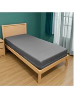 Capa Colchão Solteiro Impermeável Hospitalar Com Zíper - Cinza 78x188x16cm