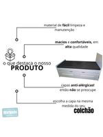 Capa Colchão Solteiro Impermeável Hospitalar Com Zíper - Cinza 78x188x16cm