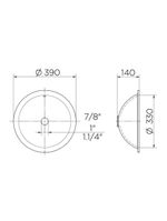 Cuba De Embutir Docol 39x39 90019117026 Redonda Branca Branco