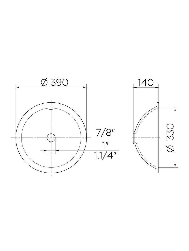 Cuba De Embutir Docol 39x39 90019117026 Redonda Branca Branco