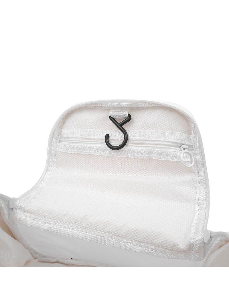 Necessaire Feminina Viagem Gancho Mala Organizadora Pendurar Branco