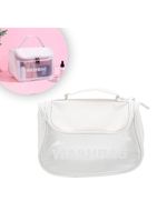 Necessaire Feminina Viagem Gancho Mala Organizadora Pendurar Branco