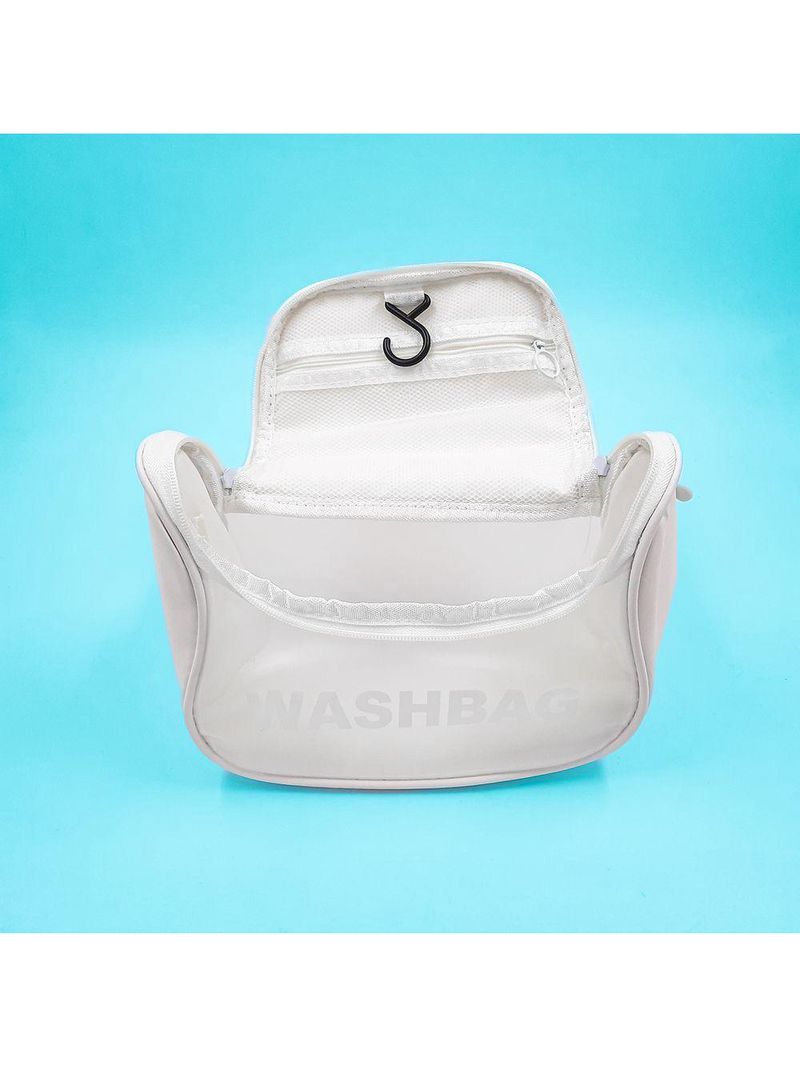 Necessaire Feminina Viagem Gancho Mala Organizadora Pendurar Branco