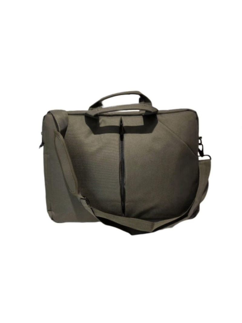 Bolsa Transversal Notebook Pasta Mala Resistente Lisa Verde Escuro