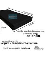 Capa Impermeável Para Colchão Casal Feita Em Napa Hospitalar 138x188x35cm - Preta