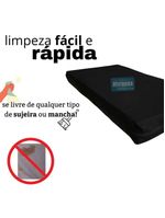 Capa Impermeável Para Colchão Casal Feita Em Napa Hospitalar 138x188x35cm - Preta