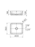 Cuba De Apoio Docol 40x35 90015397026 Retangular Branca Branco