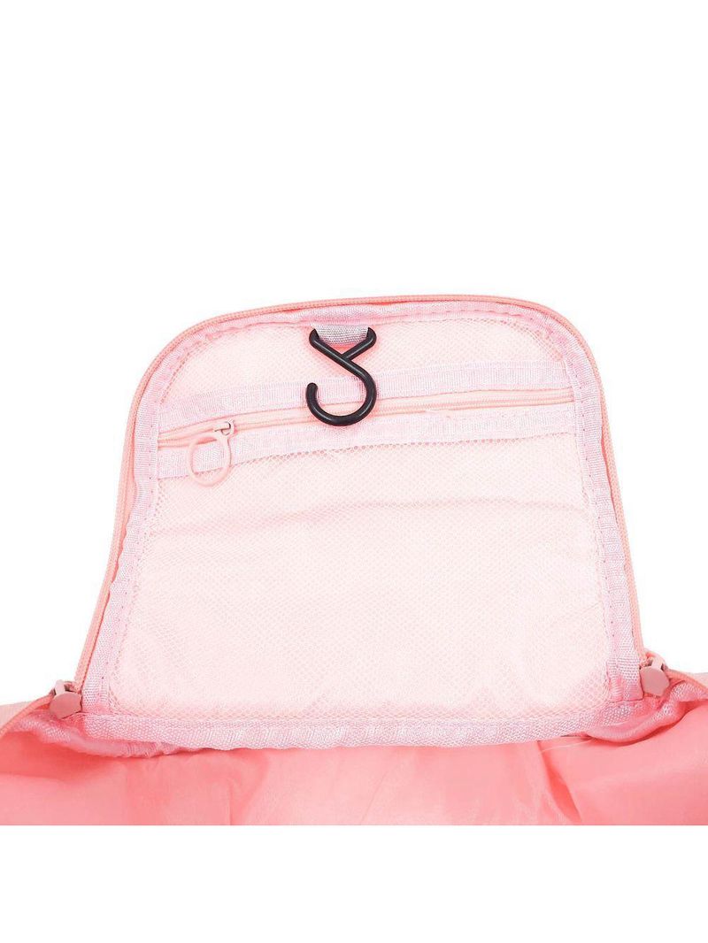 Necessaire Feminina Viagem Gancho Mala Organizadora Pendurar Rosa