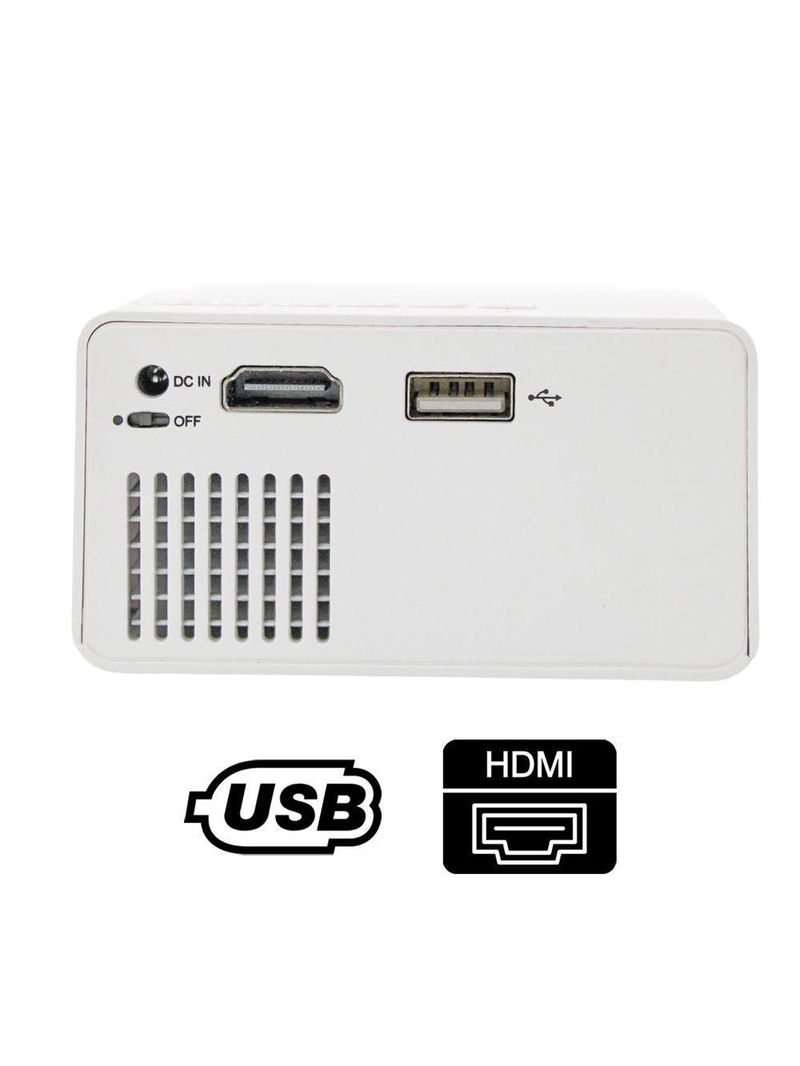 Projetor Led Portatil 1080p Cinema Filme Futebol Hdmi Tv Pc Multimidia