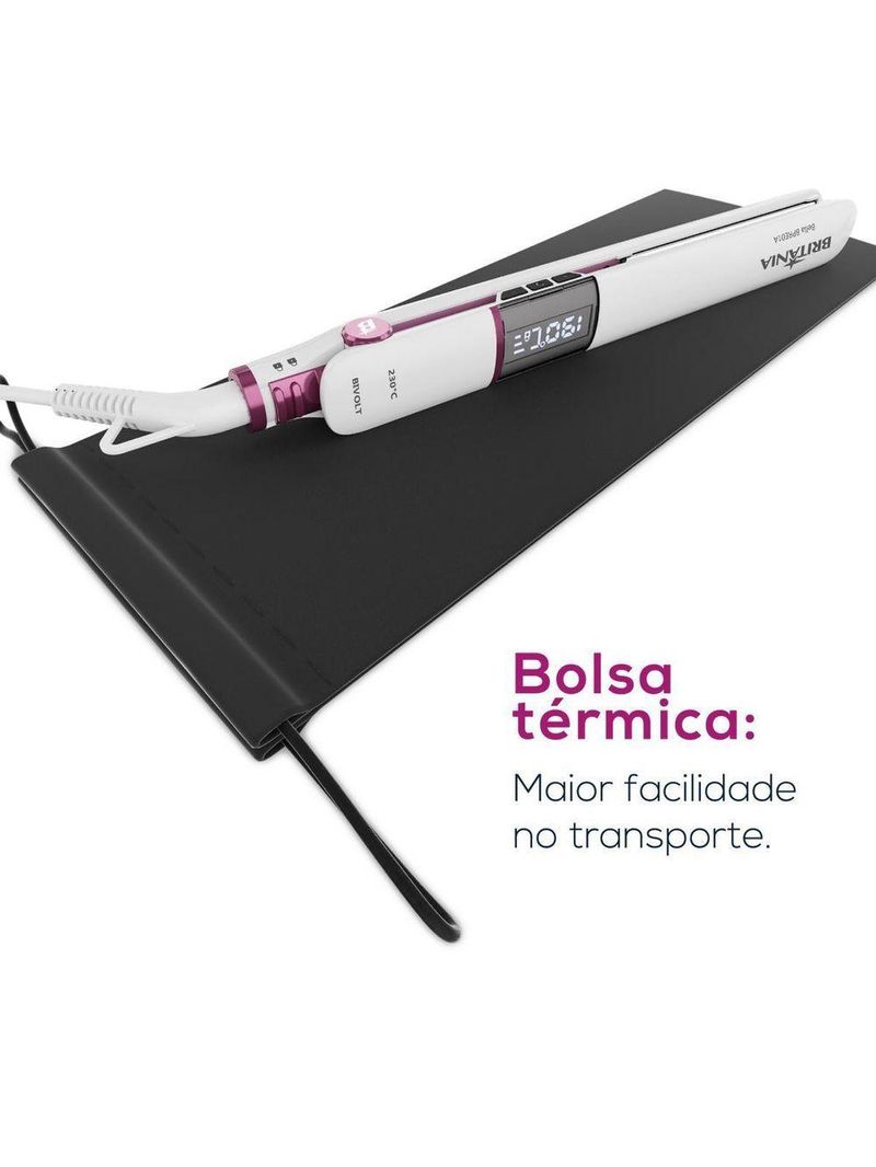 Prancha Britânia Temperatura Até 230° Bella BPRE01A Bivolt