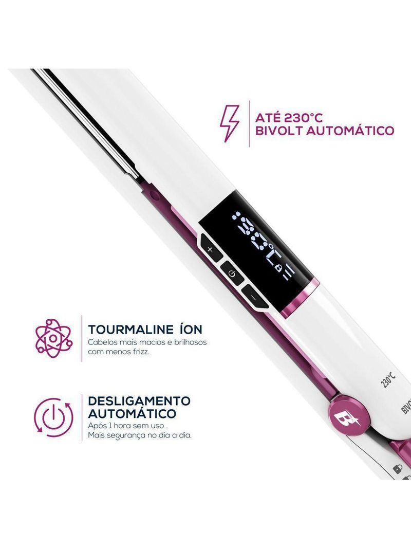 Prancha Britânia Temperatura Até 230° Bella BPRE01A Bivolt