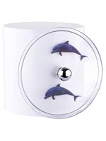 Tampa De Vaso E Lixeira Decorada Golfinhos Do Mar