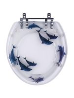 Tampa De Vaso E Lixeira Decorada Golfinhos Do Mar