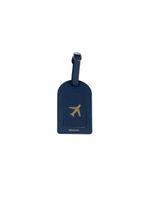 Kit etiqueta e porta passaporte travel azul escuro