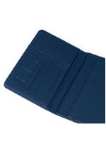 Kit etiqueta e porta passaporte travel azul escuro