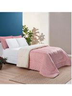 Coberdrom cobertor meggy poá solteiro sherpa manta flannel bolinhas - rosa